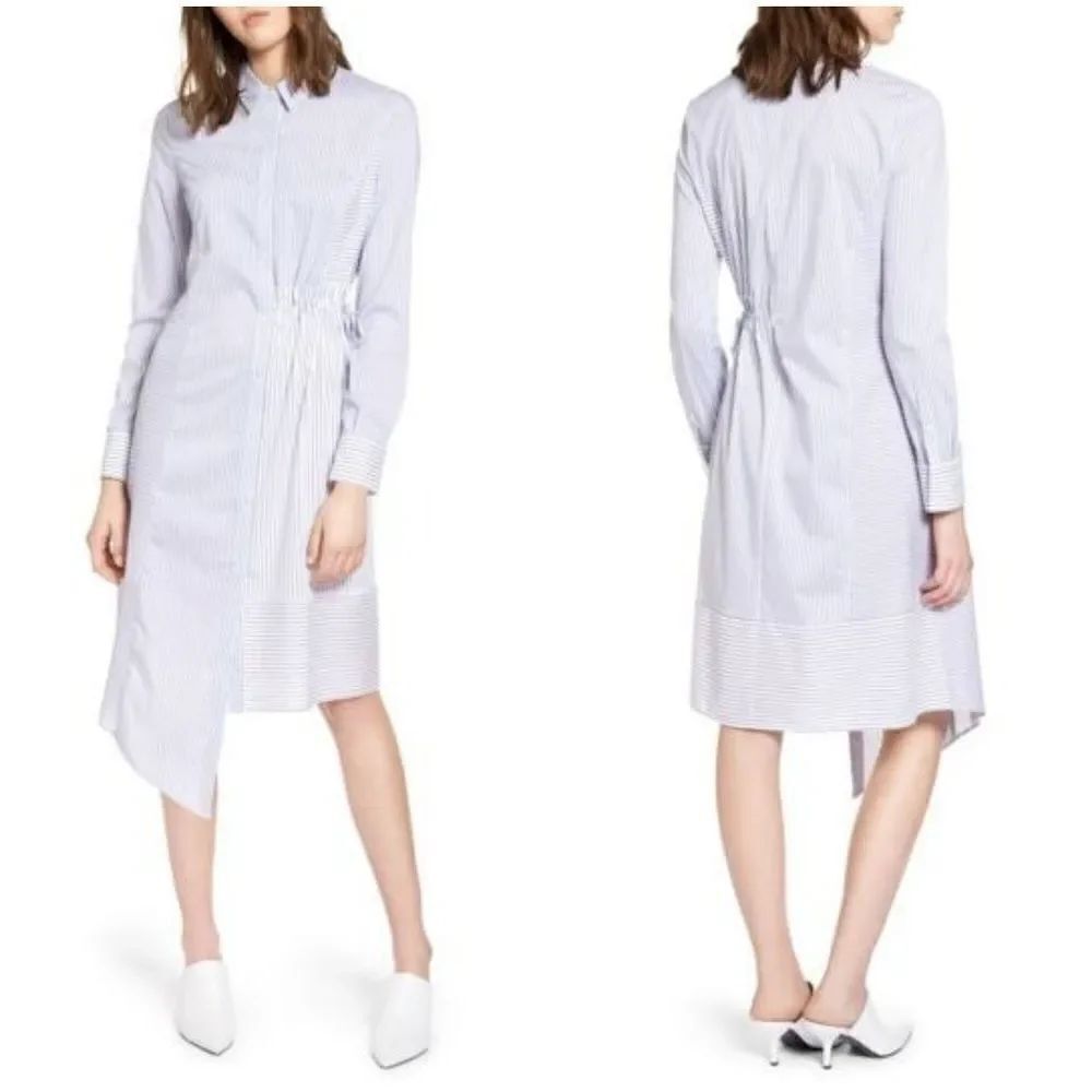 Halogen Poplin Striped Shirt Dress sz XS